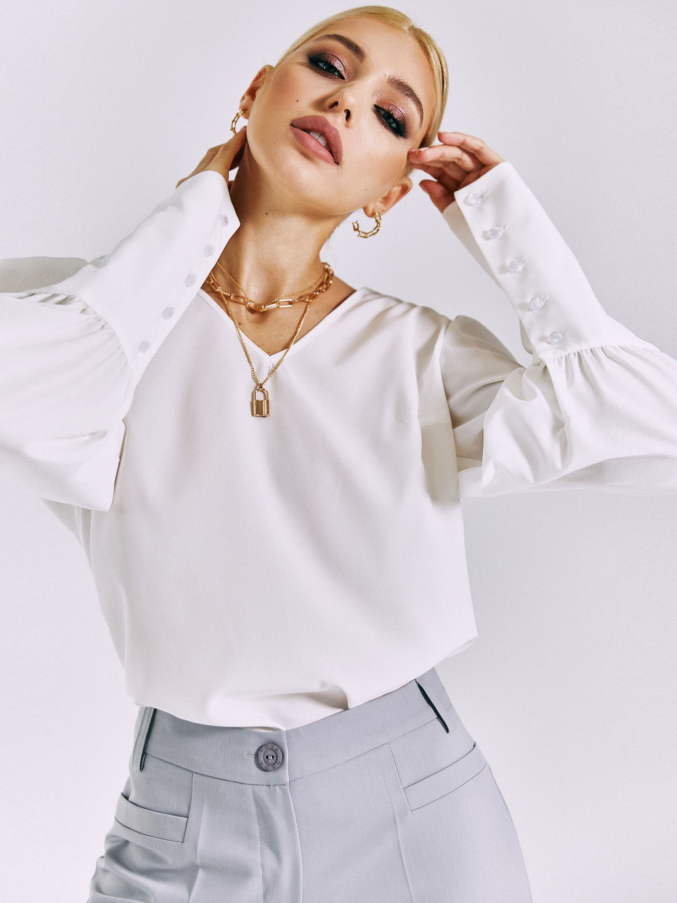 Блуза VOVK модель 09984 молочний Фото