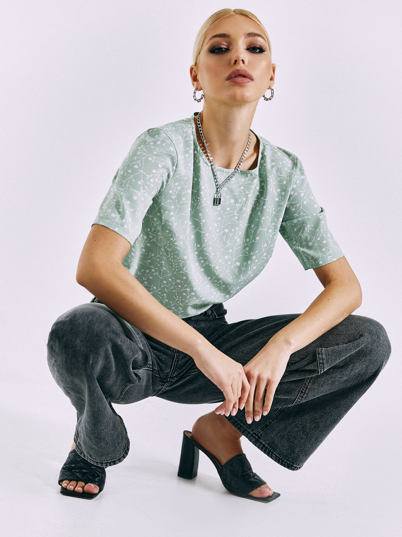 Блуза VOVK модель 010903 трав'яний Блуза VOVK модель 010903 трав'яний Фото