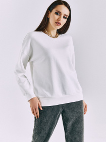 Світшот VOVK модель 010749 молочний Фото