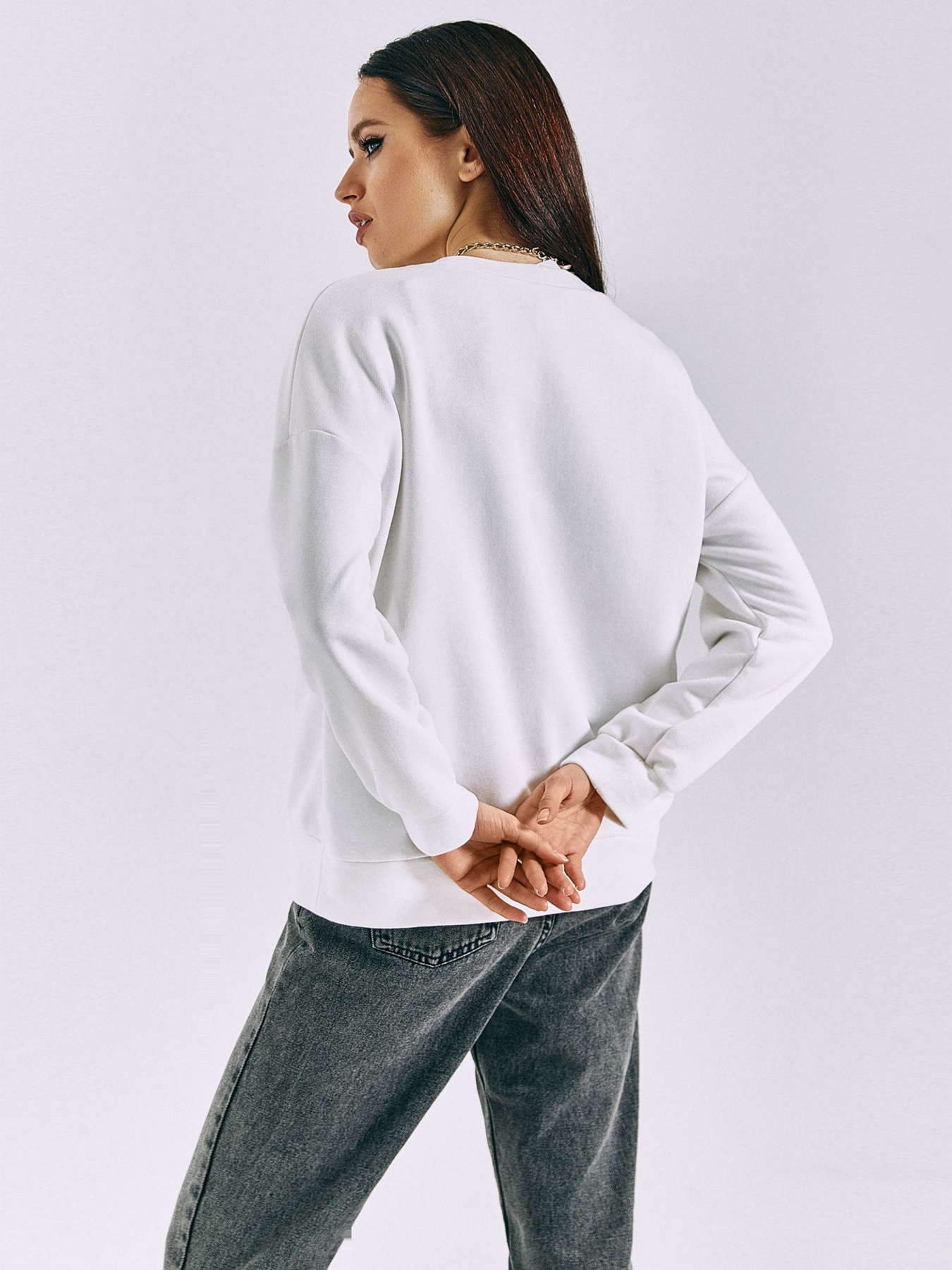 Свитшот VOVK модель 010749 молочний Фото