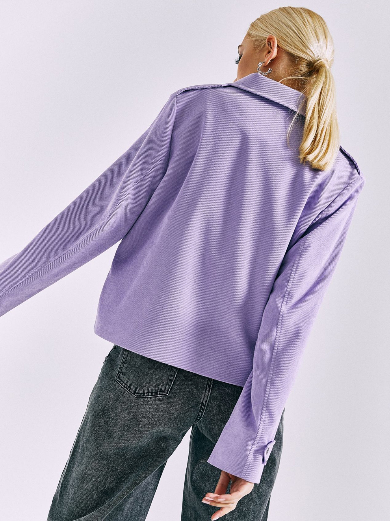 Демісезонна куртка VOVK модель 010792 бузковий Фото