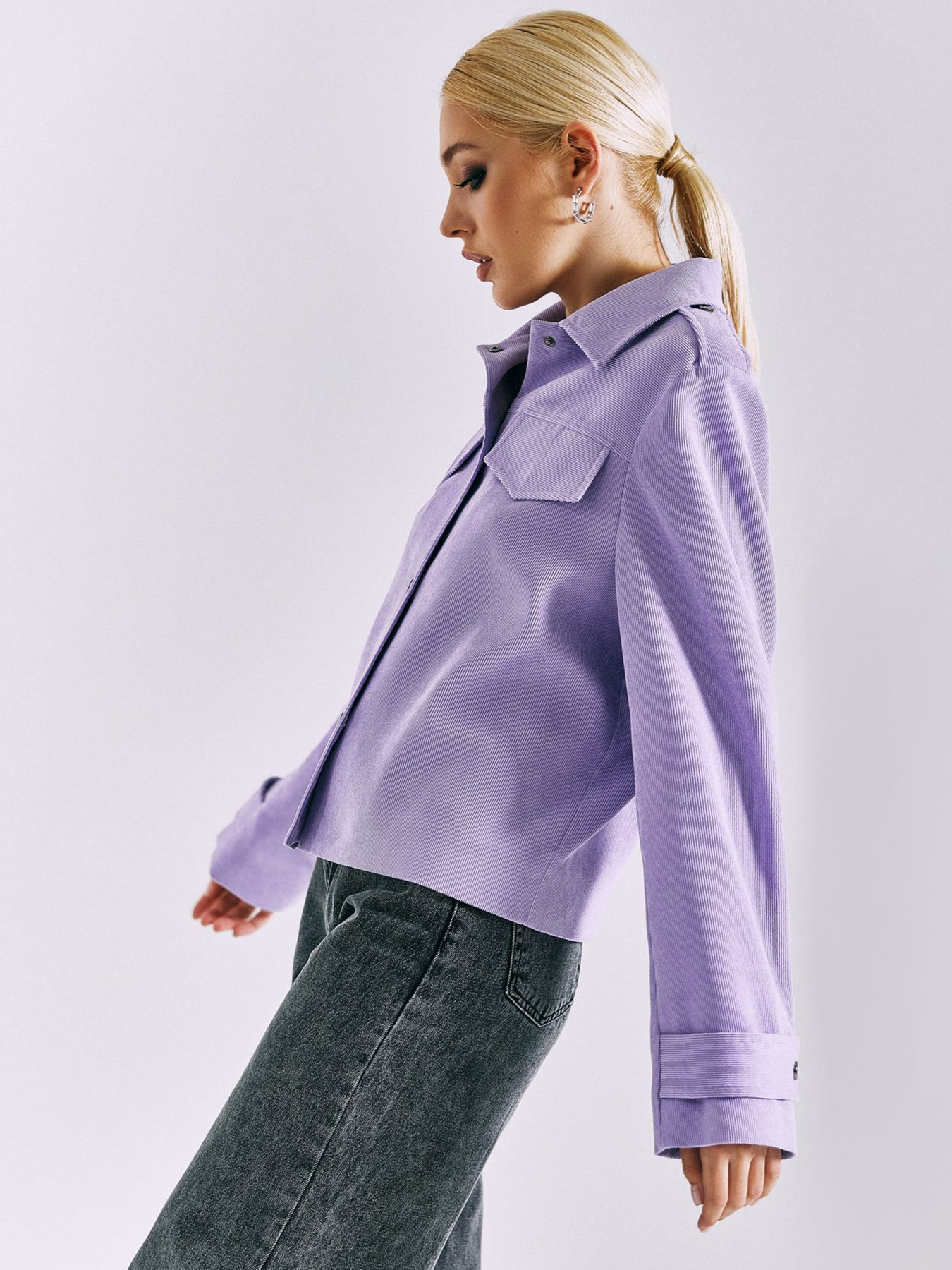 Демісезонна куртка VOVK модель 010792 бузковий Фото