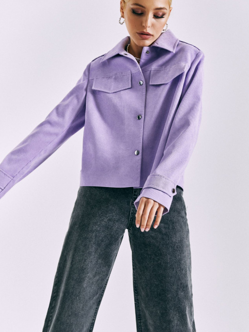 Демисезонная куртка VOVK модель 010792 бузковий Фото