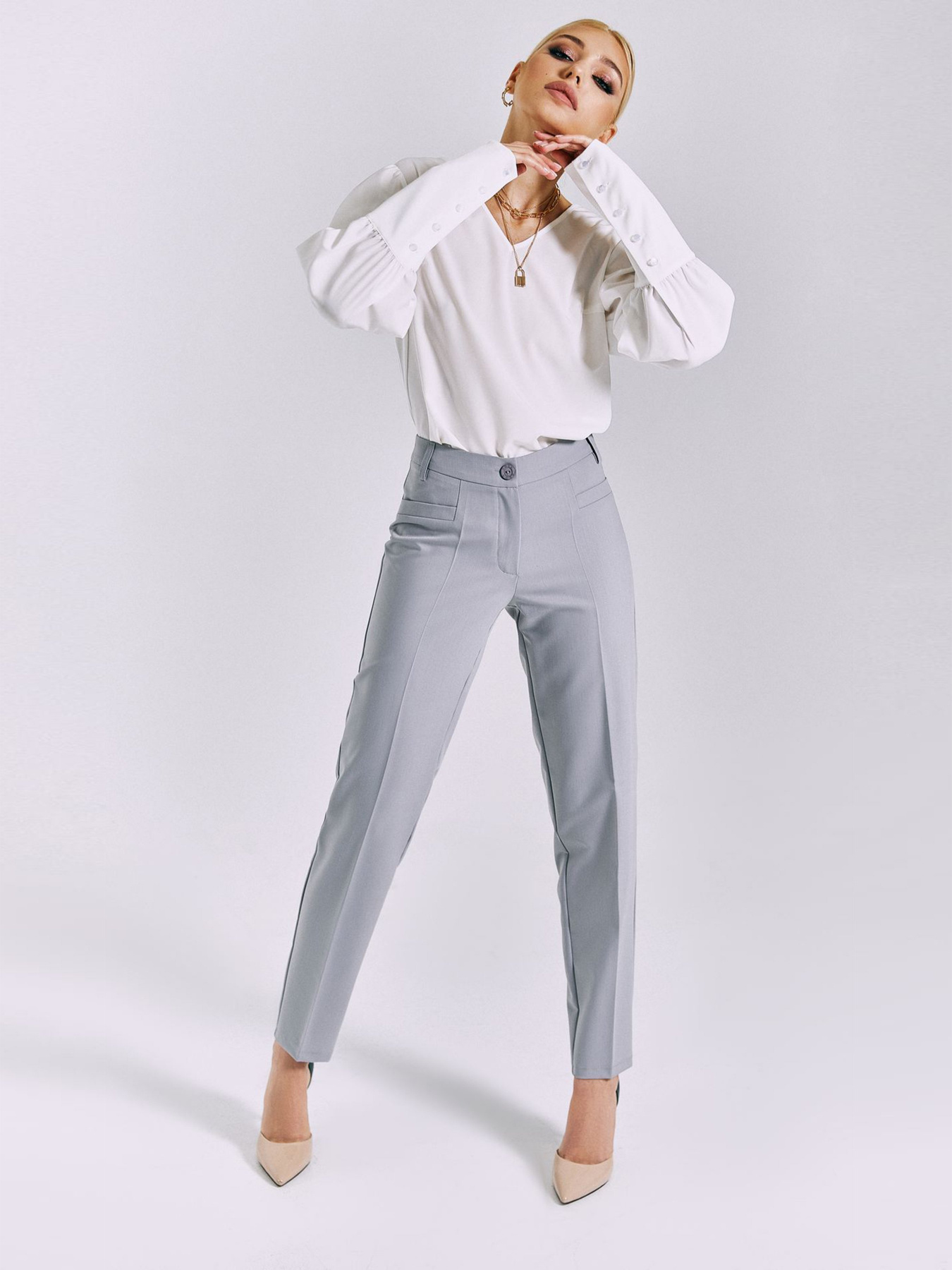 Брюки повседневные VOVK модель 010942 світло -графітовий Фото