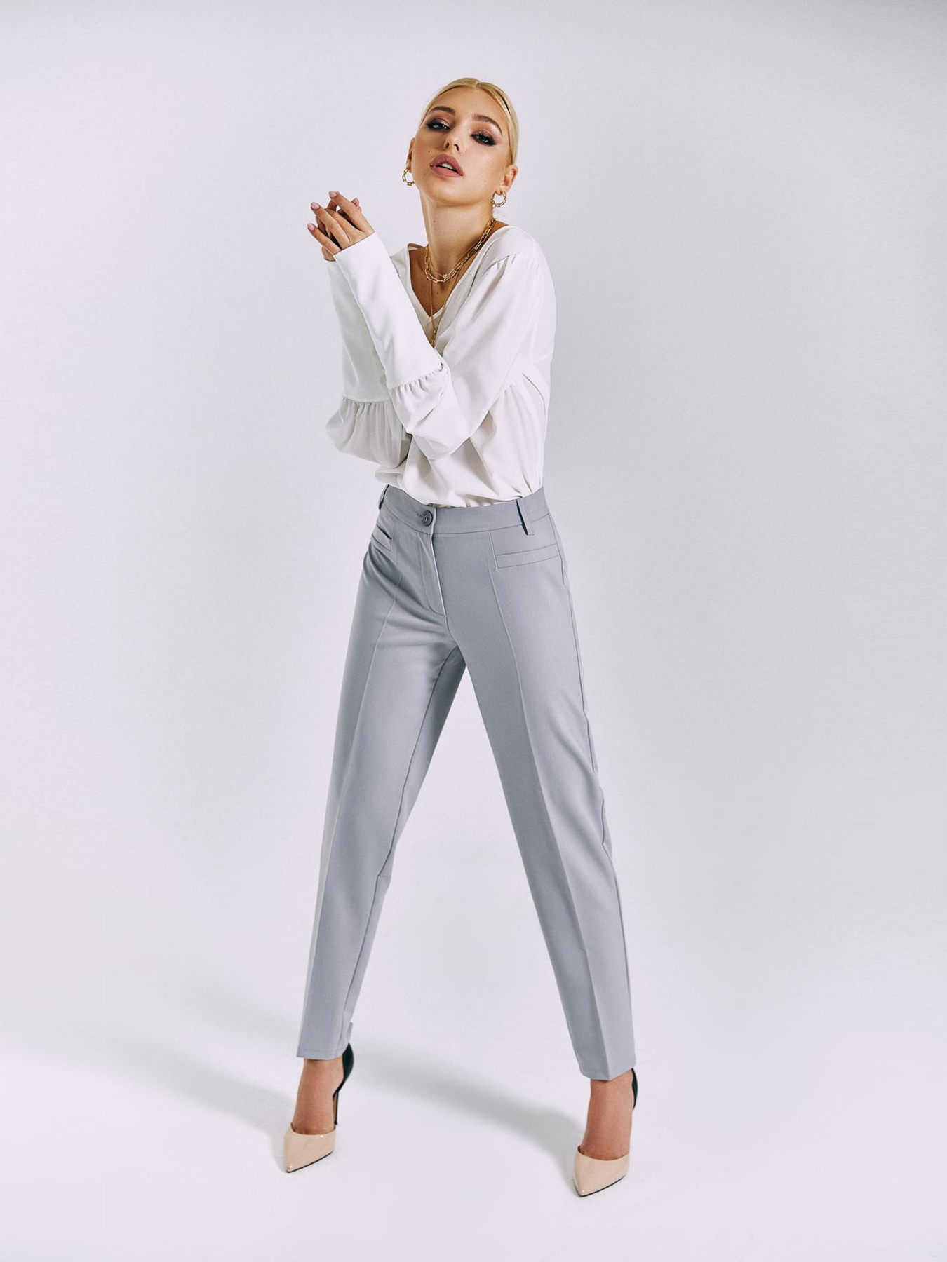 Повсякденні штани VOVK модель 010942 світло -графітовий Фото