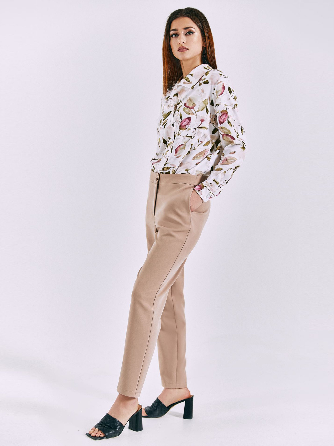 Брюки повседневные VOVK модель 010971 капучіно Фото