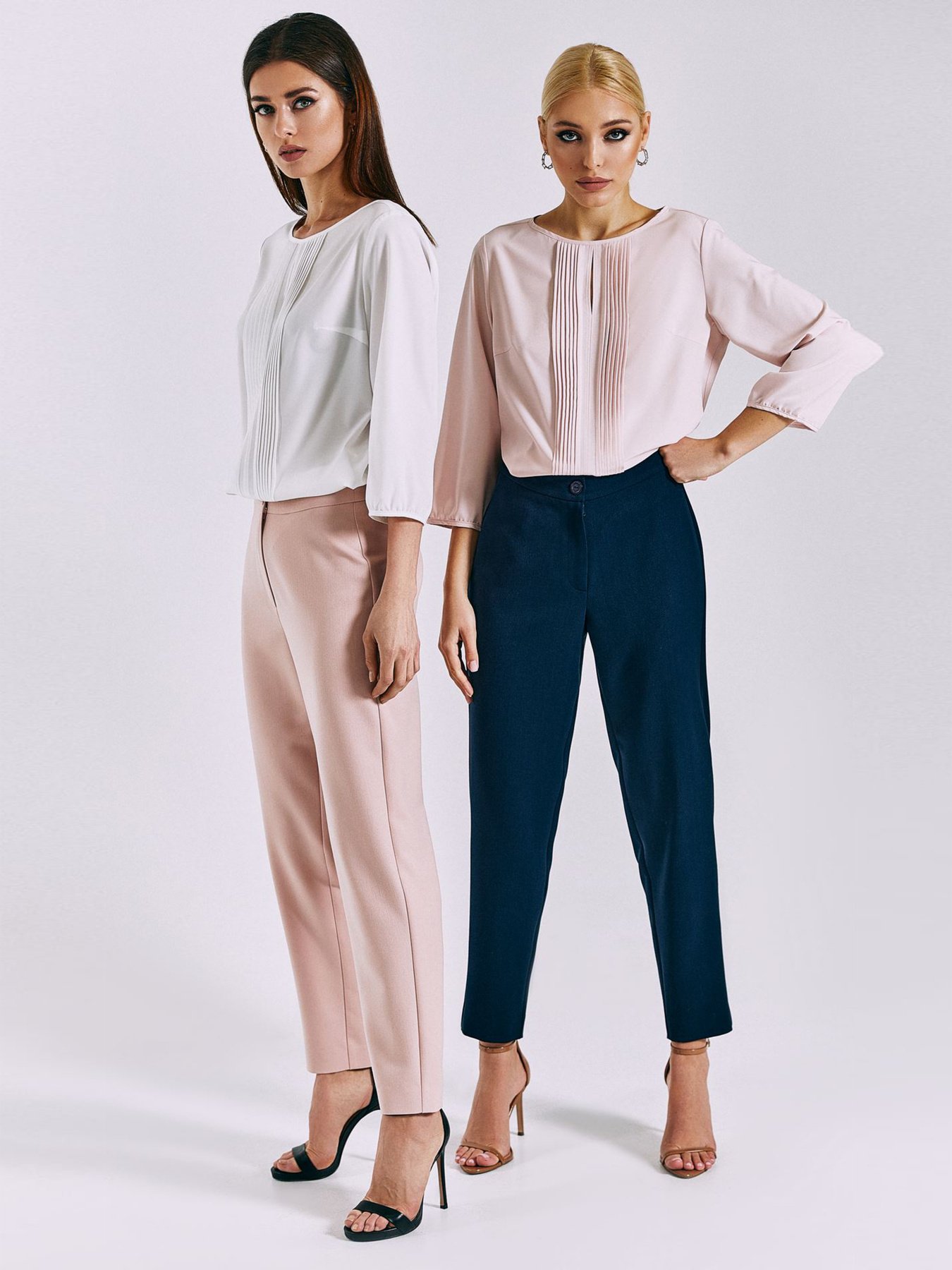 Брюки повседневные VOVK модель 010777 пудровий Фото