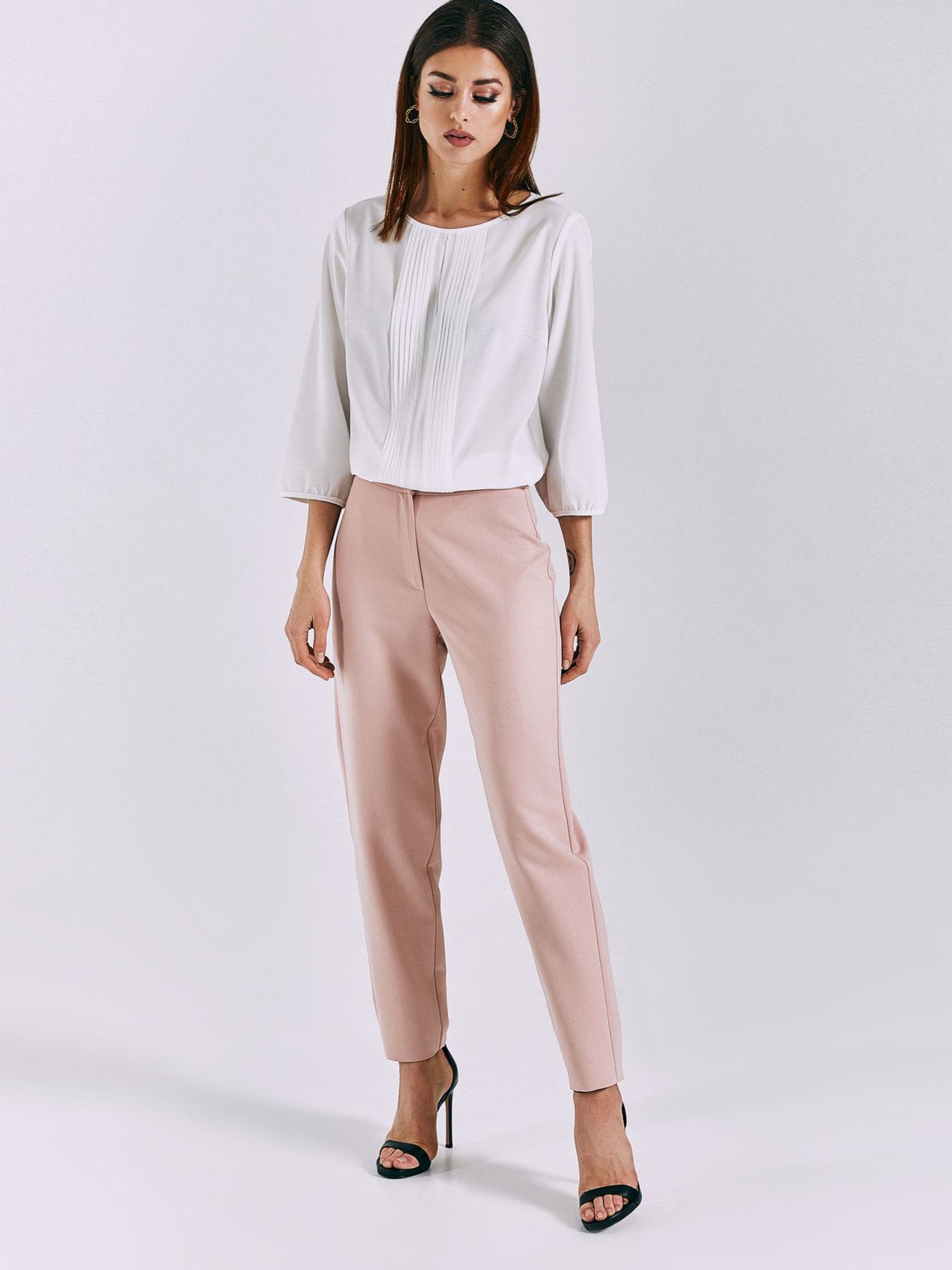 Повсякденні штани VOVK модель 010777 пудровий Фото