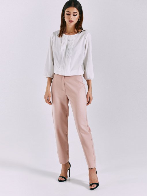 Повсякденні штани VOVK модель 010777 пудровий Фото