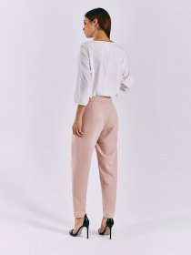 Повсякденні штани VOVK модель 010777 пудровий Фото