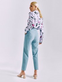 Брюки повседневные VOVK модель 010973 блакитно-сірий Фото