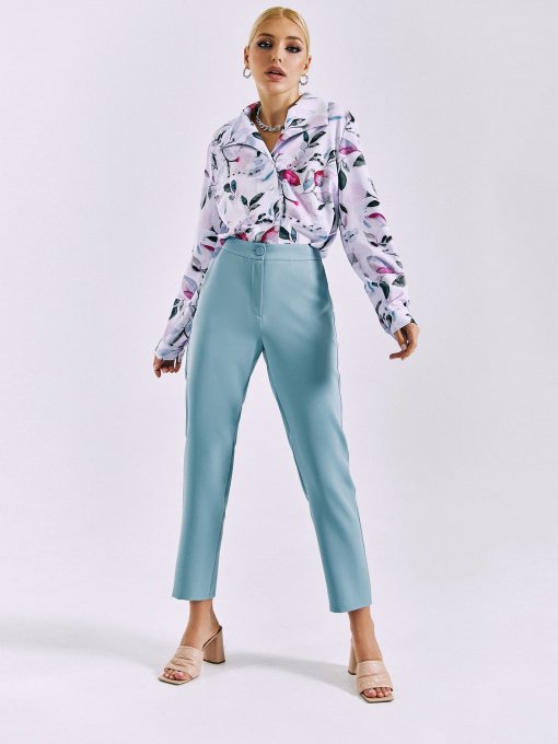 Повсякденні штани VOVK модель 010973 блакитно-сірий Фото