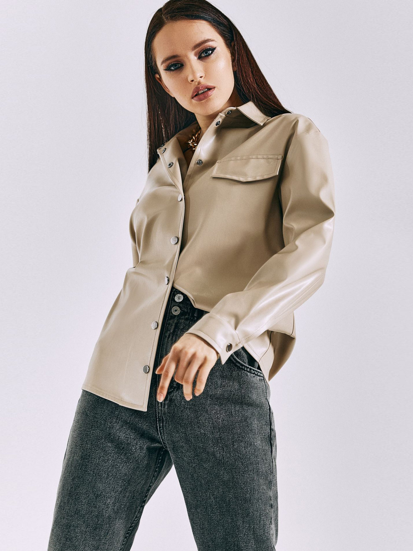 Сорочка повсякденна VOVK модель 010693 лате Фото