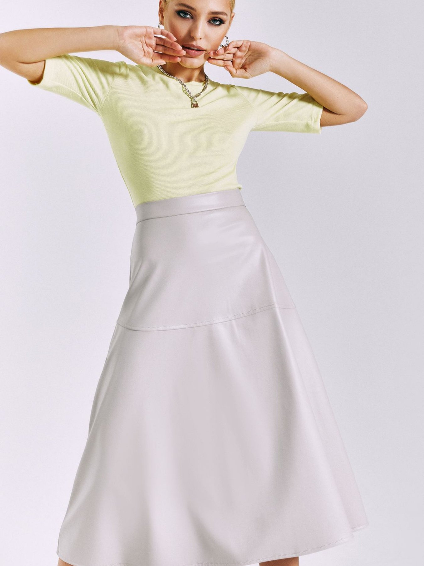 Юбки VOVK модель 010881 графіт Фото