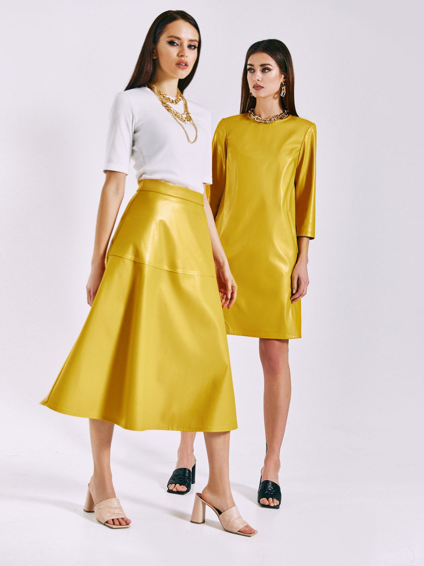 Платья VOVK модель 010885 гірчичний Фото