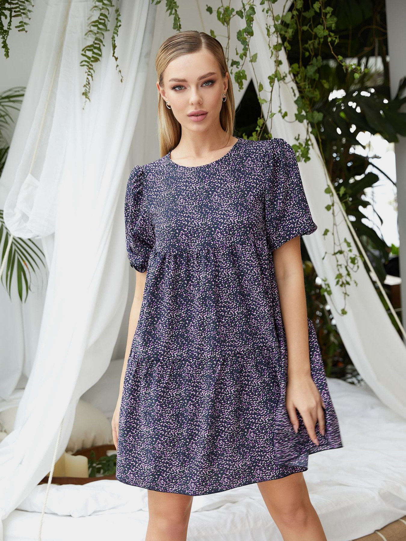 Платья VOVK модель 09591 темно-синій Фото