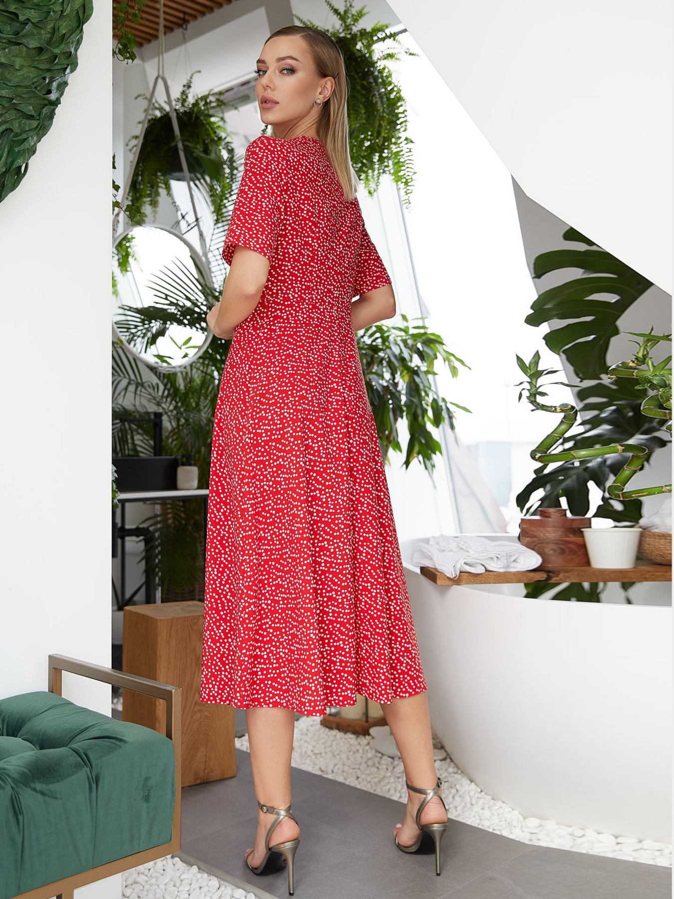 Платья VOVK модель 011038 червоний Фото