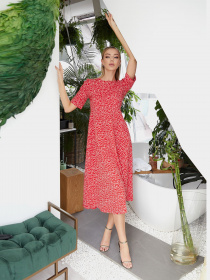 Платья VOVK модель 011038 червоний Фото