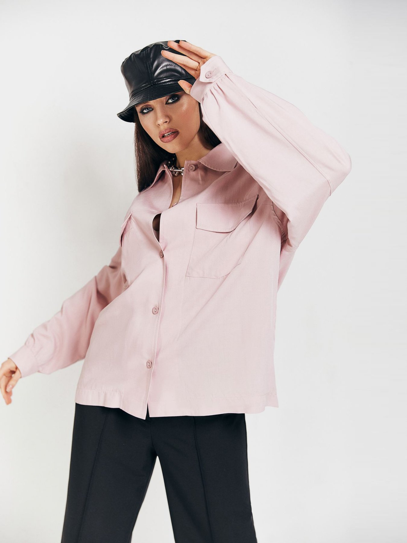 Сорочка VOVK модель 010930 фрезовий Фото