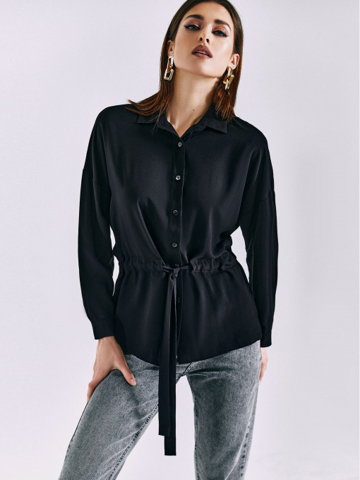 Блуза VOVK модель 010957 чорний Фото