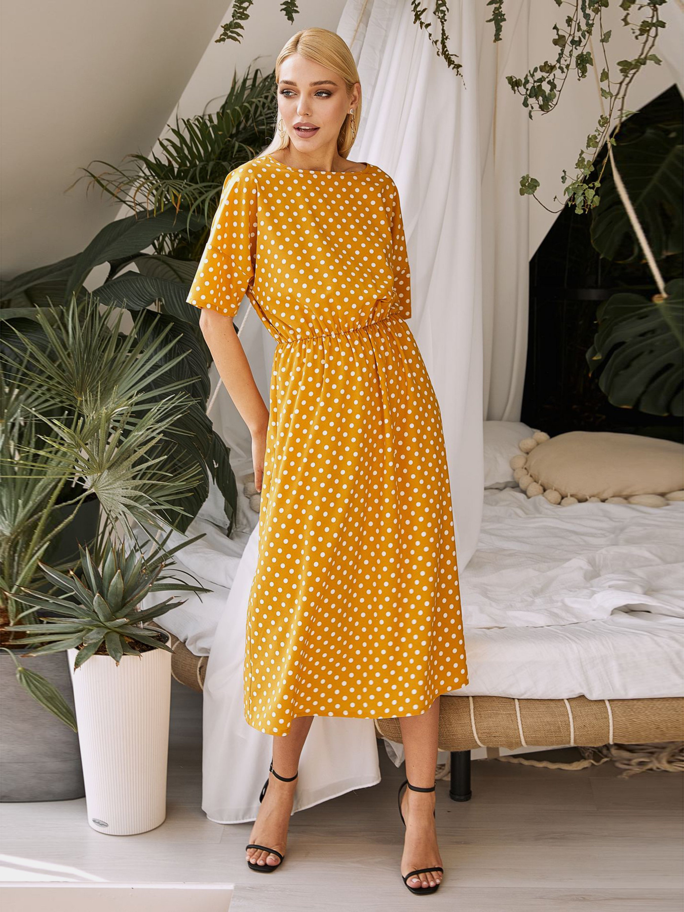 Сукні VOVK модель 011008 гірчичний Фото