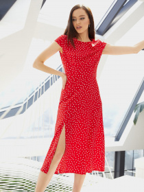 Платья VOVK модель 011172 червоний Фото