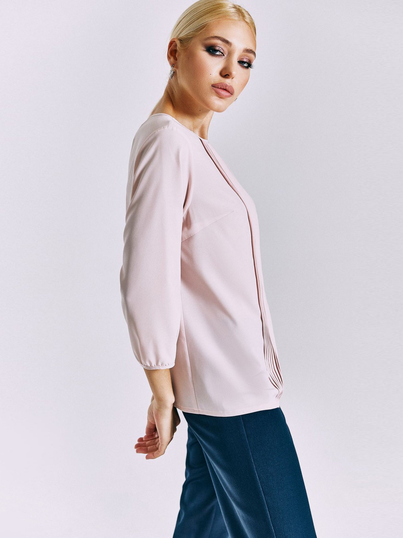 Блуза VOVK модель 010933 пудровий Фото
