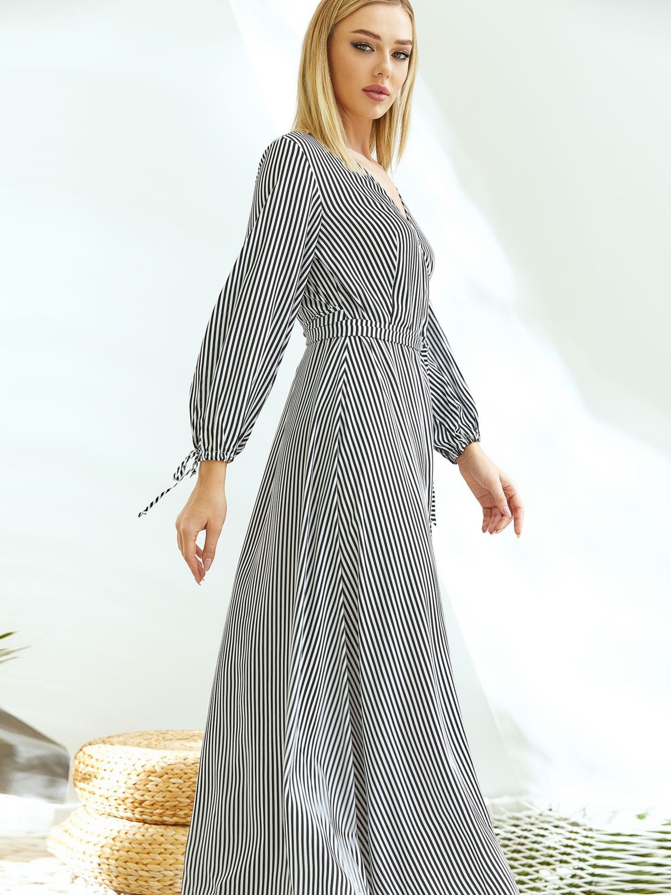 Сукні VOVK модель 08816 смужка Фото