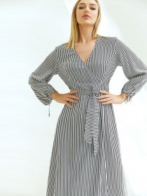 Сукні VOVK модель 08816 смужка Фото