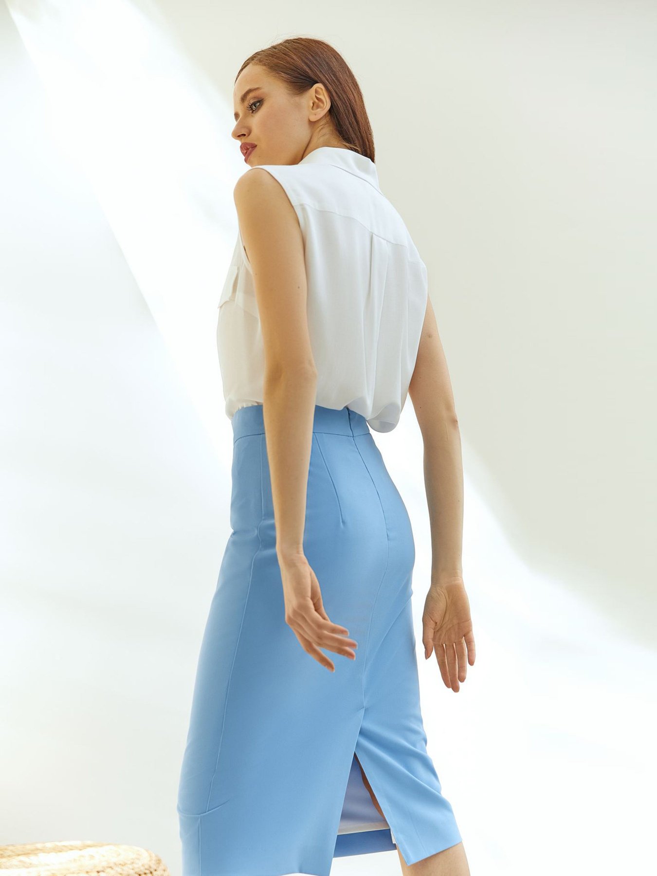 Юбки VOVK модель 011105 блакитний Фото