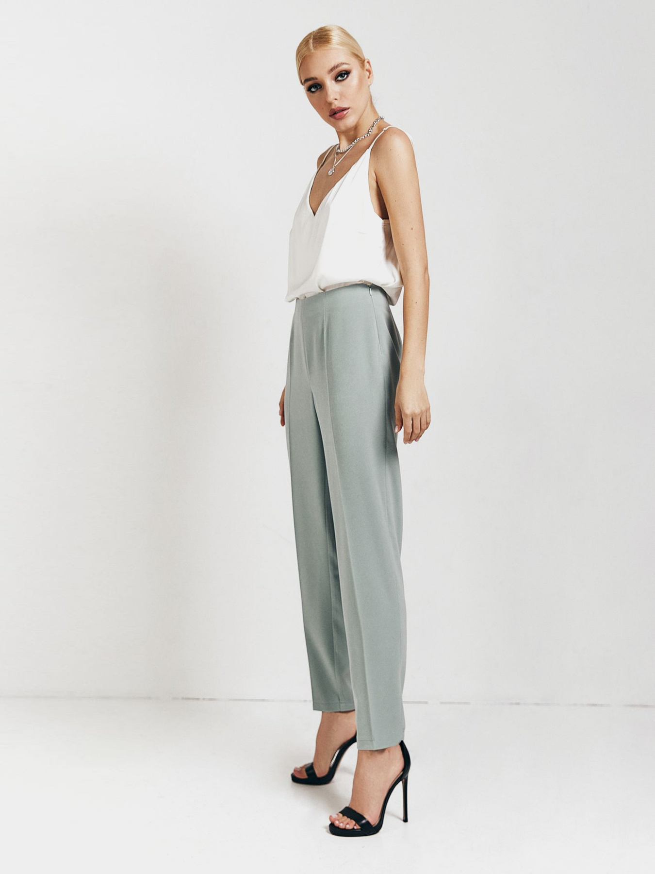 Повсякденні штани VOVK модель 010941 шалфей Фото