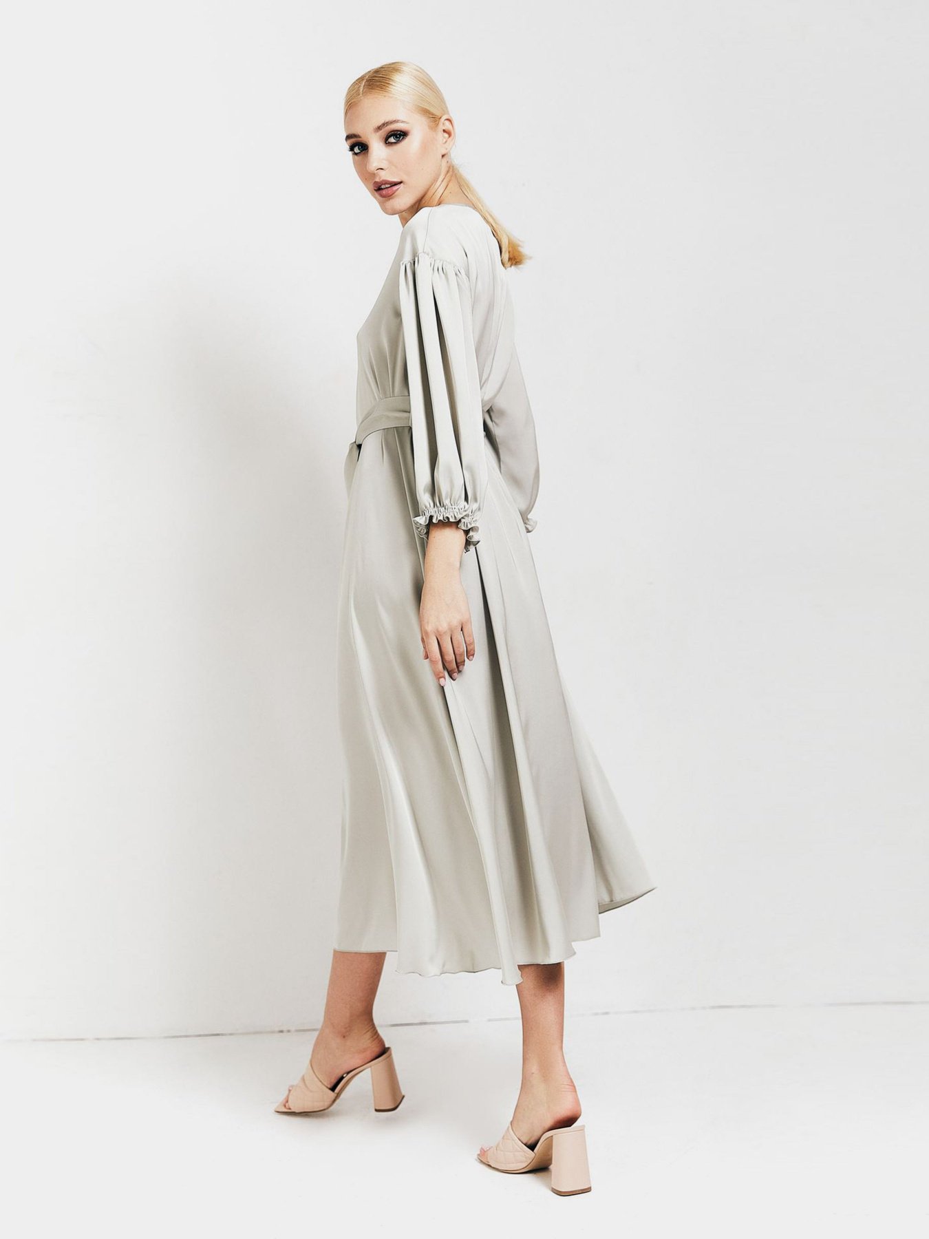 Платья VOVK модель 010976 шалфей Фото