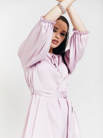 Платья VOVK модель 010977 бузково-рожевий Фото