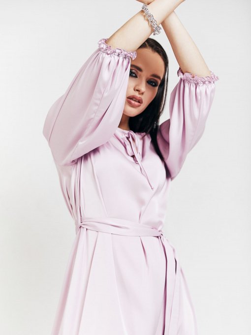 Платья VOVK модель 010977 бузково-рожевий Фото