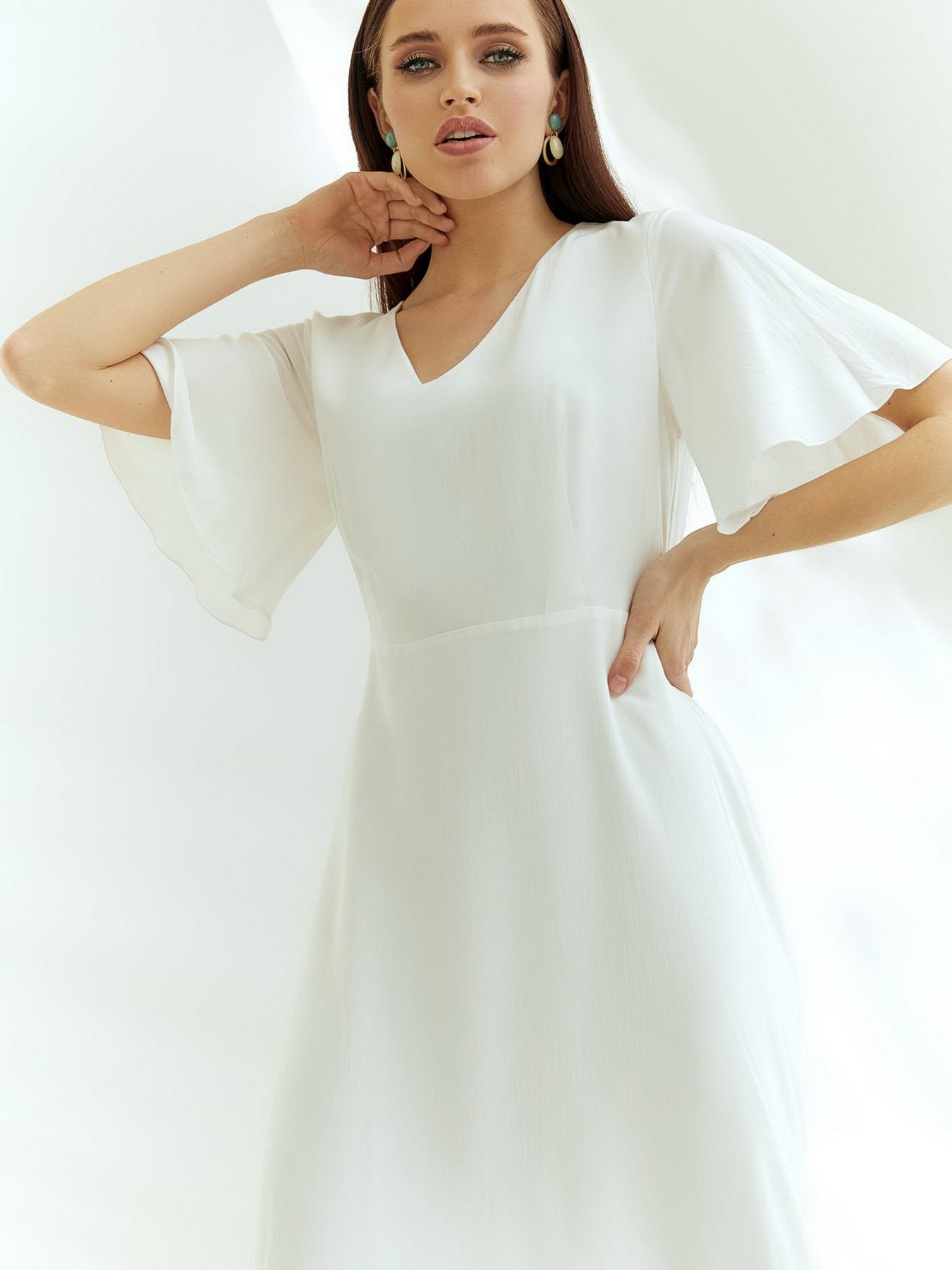 Платья VOVK модель 09801 молочний Фото