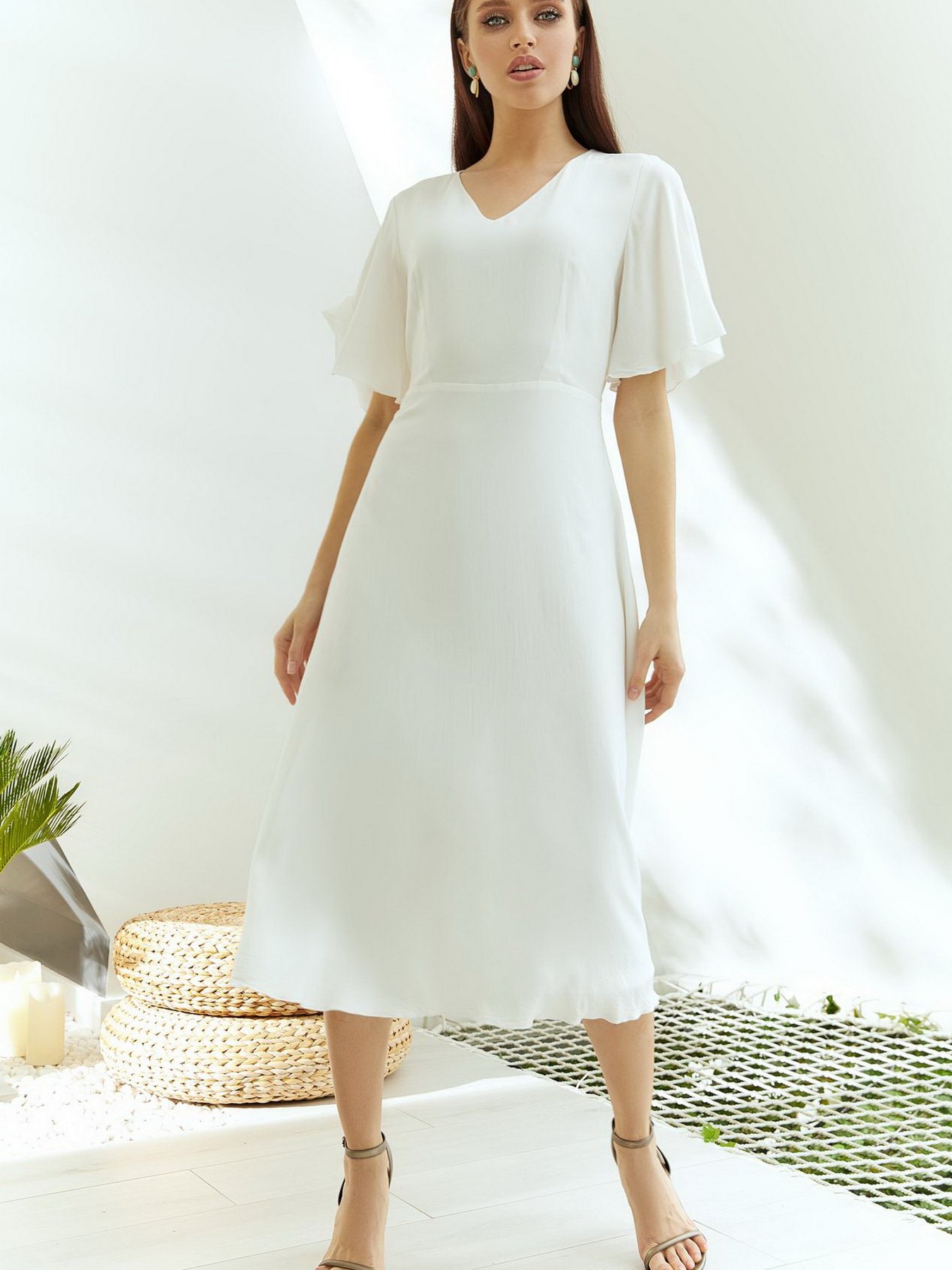 Платья VOVK модель 09801 молочний Фото