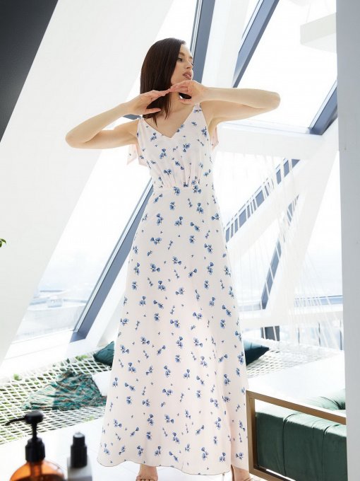 Сарафан VOVK модель 05485 пудровий Фото