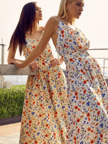 Сарафан VOVK модель 011336 квіти Фото