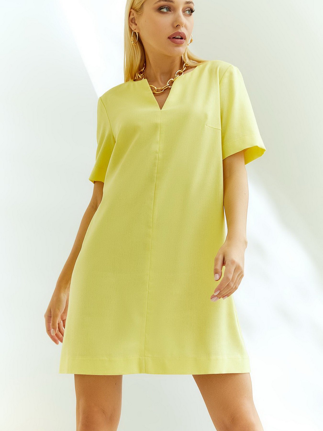 Платья VOVK модель 011350 жовтий Фото