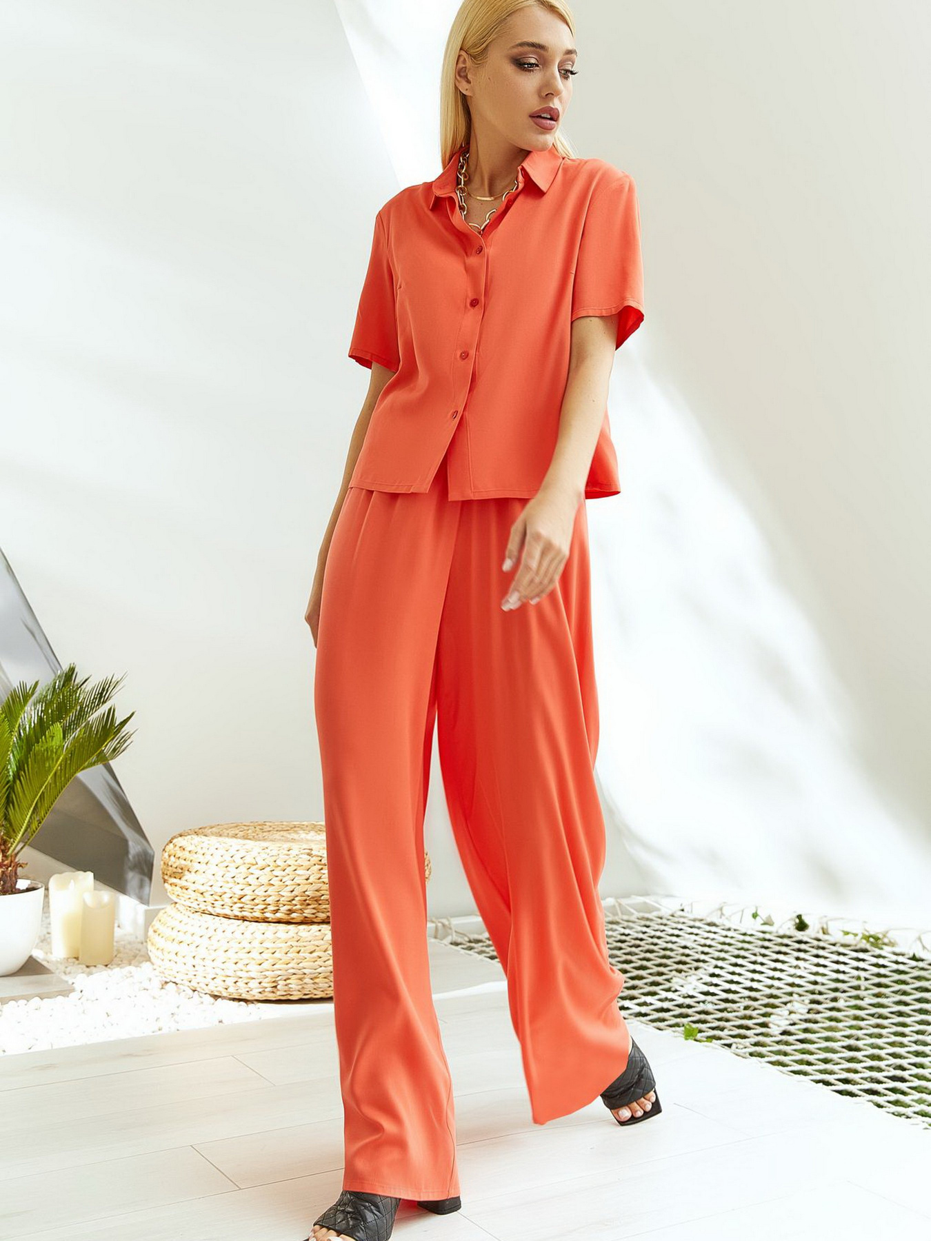 Костюмы VOVK модель 011354 кораловий Фото