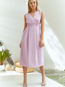 Платья VOVK модель 011165 рожевий Фото