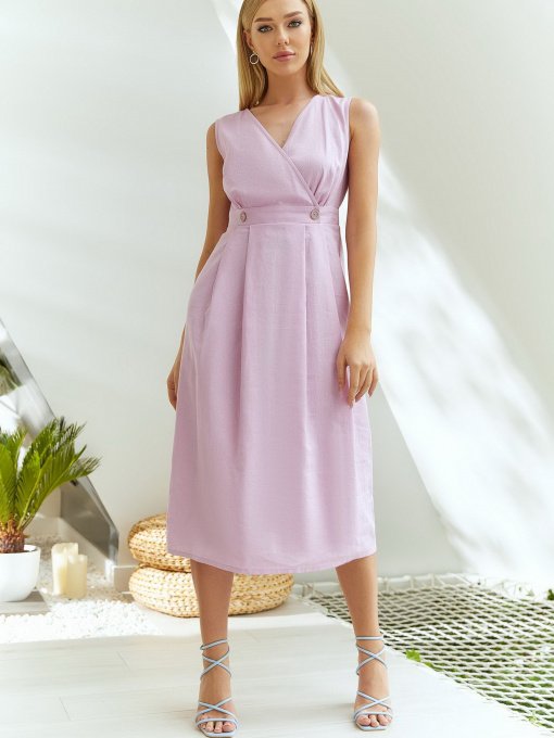 Платья VOVK модель 011165 рожевий Фото