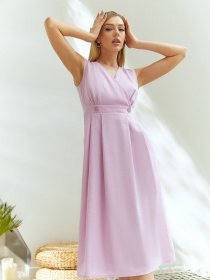 Платья VOVK модель 011165 рожевий Фото