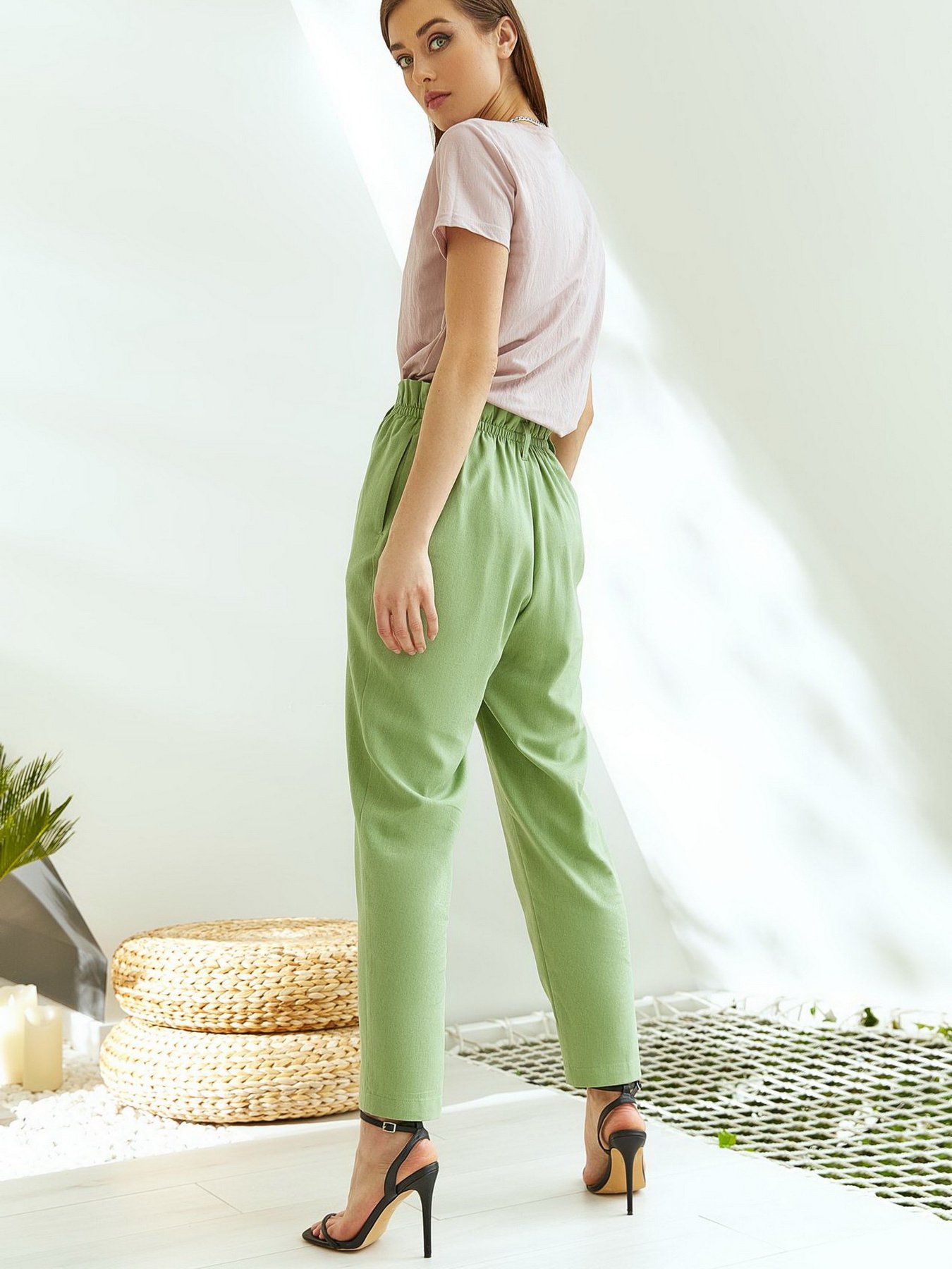 Повседневные штаны VOVK модель 011323 шалфей Фото