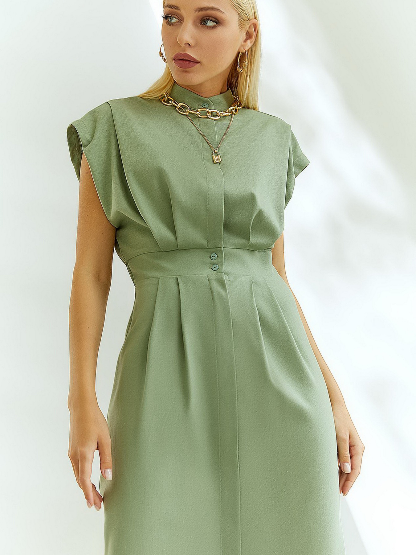 Платья VOVK модель 011288 шалфей Фото