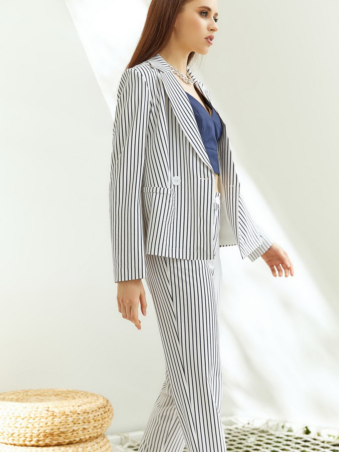 Костюмы VOVK модель 09445 смужка Фото