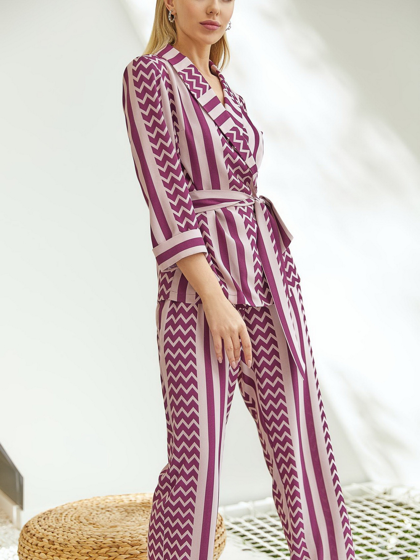 Костюми VOVK модель 09384 бордовий Фото