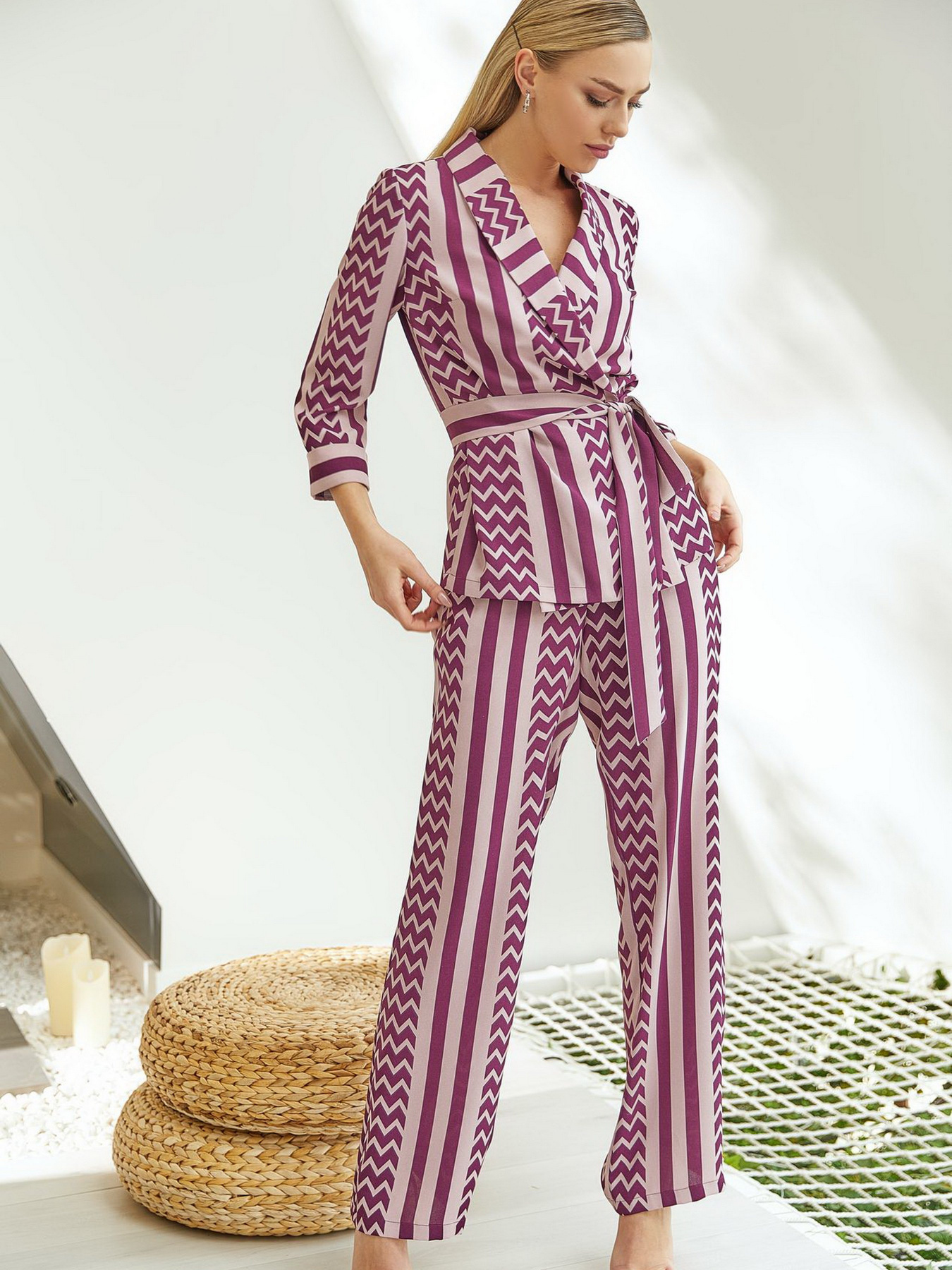 Костюми VOVK модель 09384 бордовий Фото