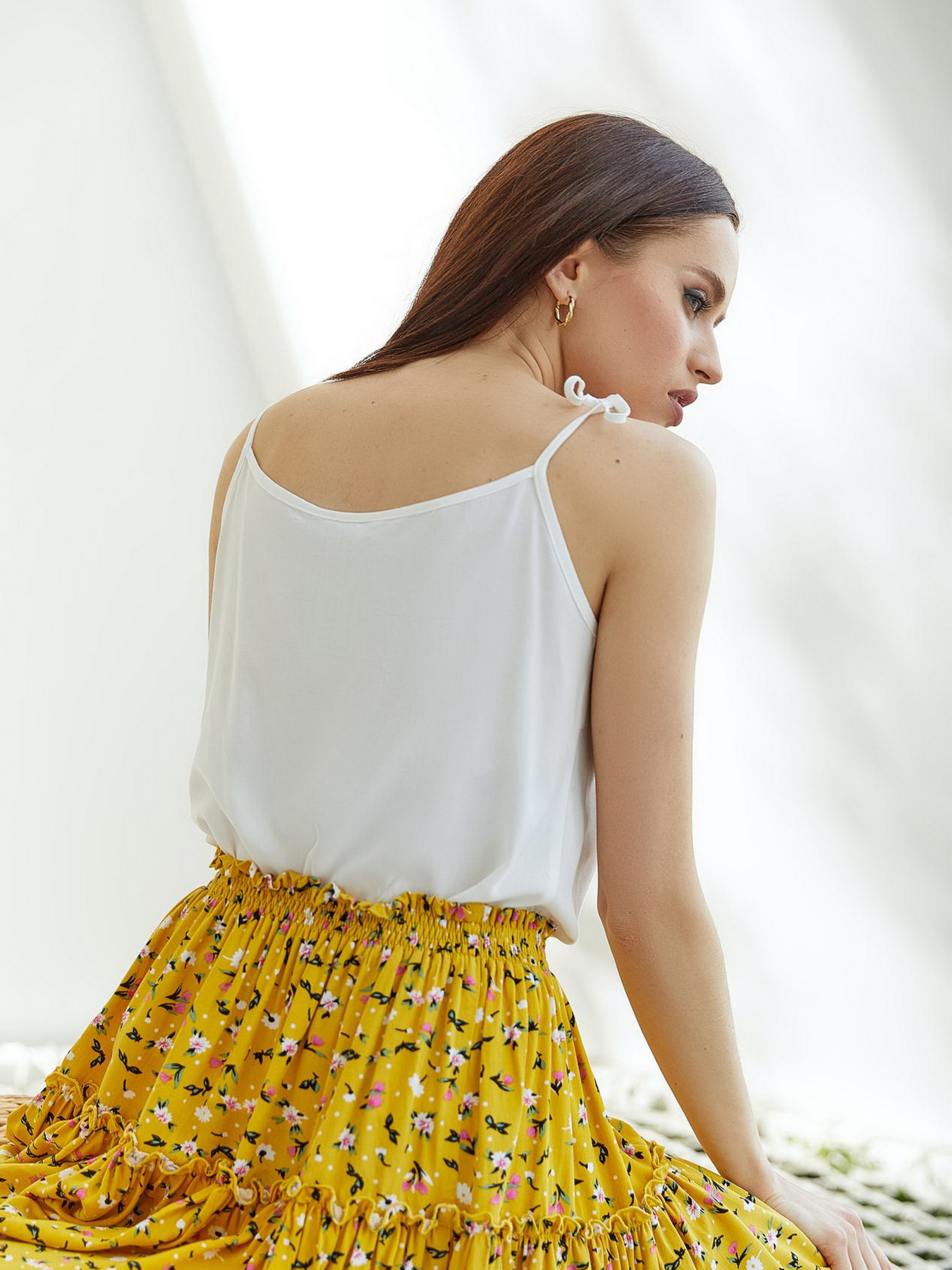 Юбки VOVK модель 09906 квіти Фото