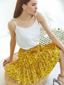 Юбки VOVK модель 09906 квіти Фото